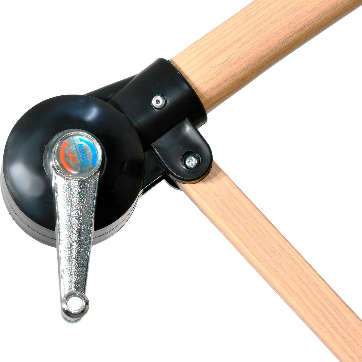 Sombrilla Tipo Madera Jardin Exterior 2.9m Playa Terraza Color Negro