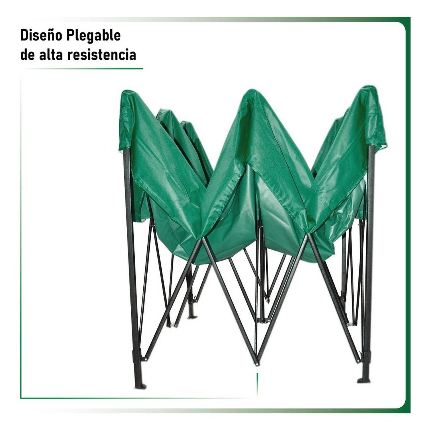 Carpa Toldo 3x3 Reforzado Plegable Impermeable Jardin 3 X 3