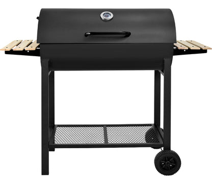 Asador Carbon Tipo Barril Parrilla Ahumador Bbq 1m C/ Ruedas