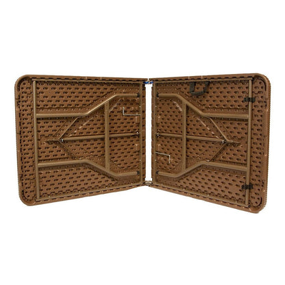 Mesa Plegable 180cm Portafolio Tipo Rattan Evento Jardin