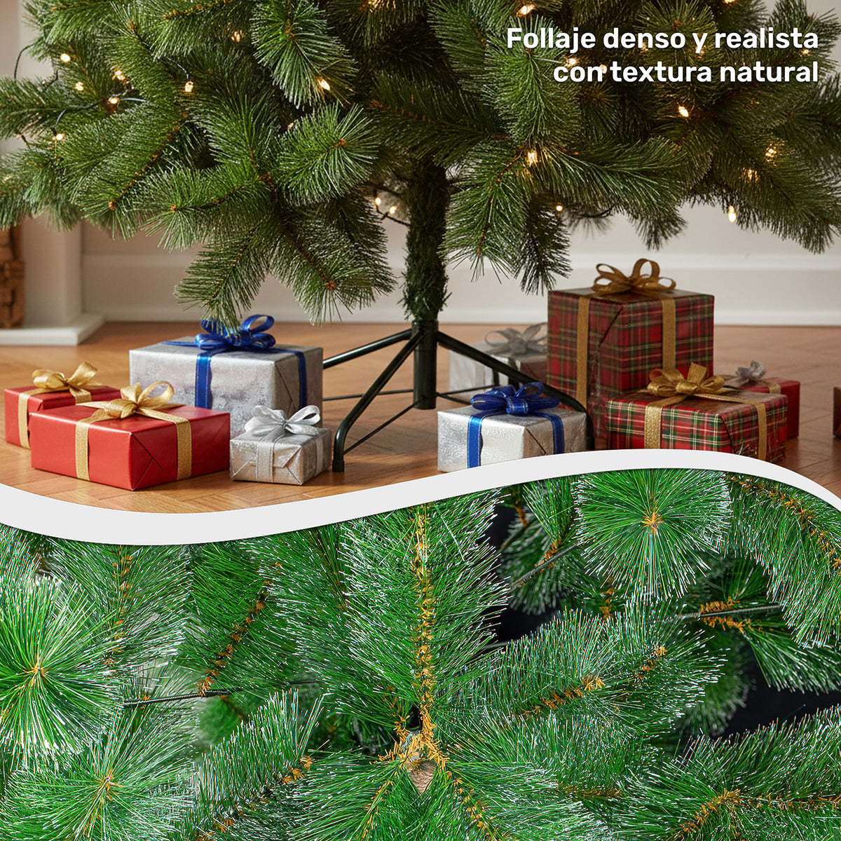 Arbol Navidad Pino Navideño Punta Aguja Escoces 1.60m