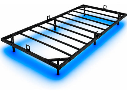 Base Cama Flotante Individual 300kg App Luz Led 190x99x20cm Negro