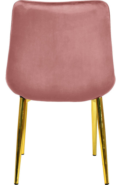 Silla Comedor Tapizadas Terciopelo Elegantes Rosa