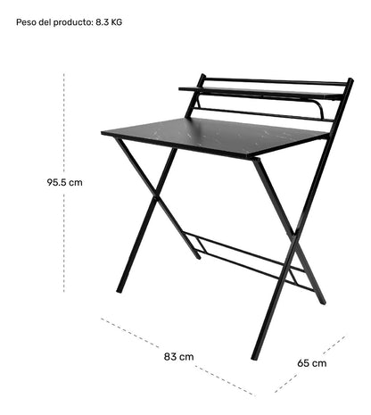 Escritorio Plegable 2 Niveles Mesa Trabajo Hogar Oficina