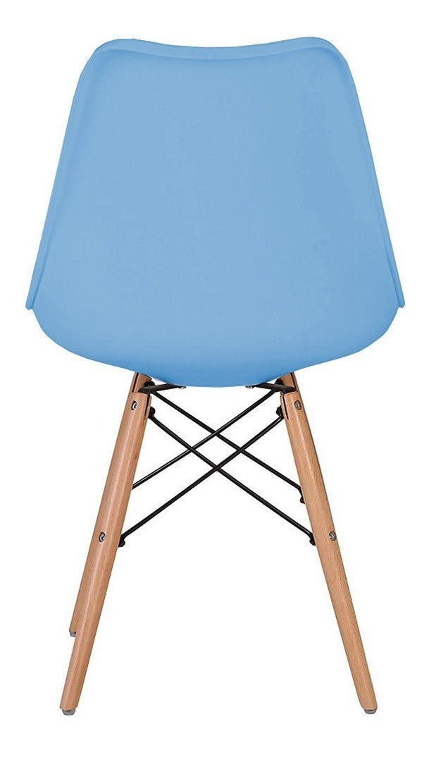 Set 2 Sillas Eames Cojin Sillon Vintage Comedor Sala Moderna
