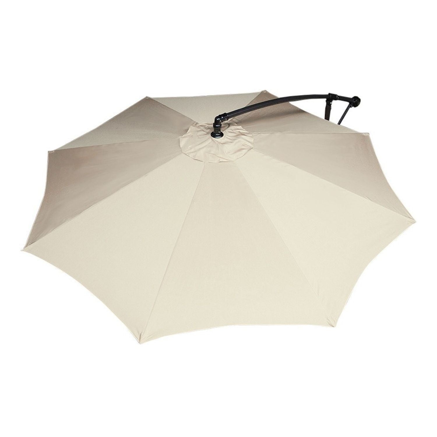 Sombrilla Jardin Playa Sol Angulo 3m Base Exterior Beige