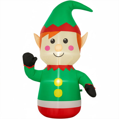 Inflable Navidad Duende Gnomo Carro Automovil Interior 92cm