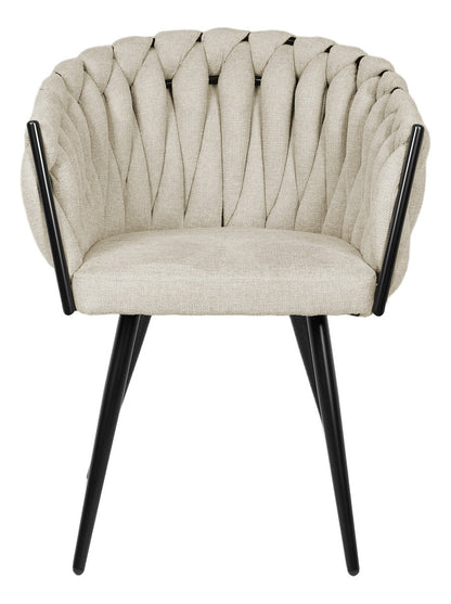 Set 2 Sillas Comedor Patron Tejido Elegante Moderno