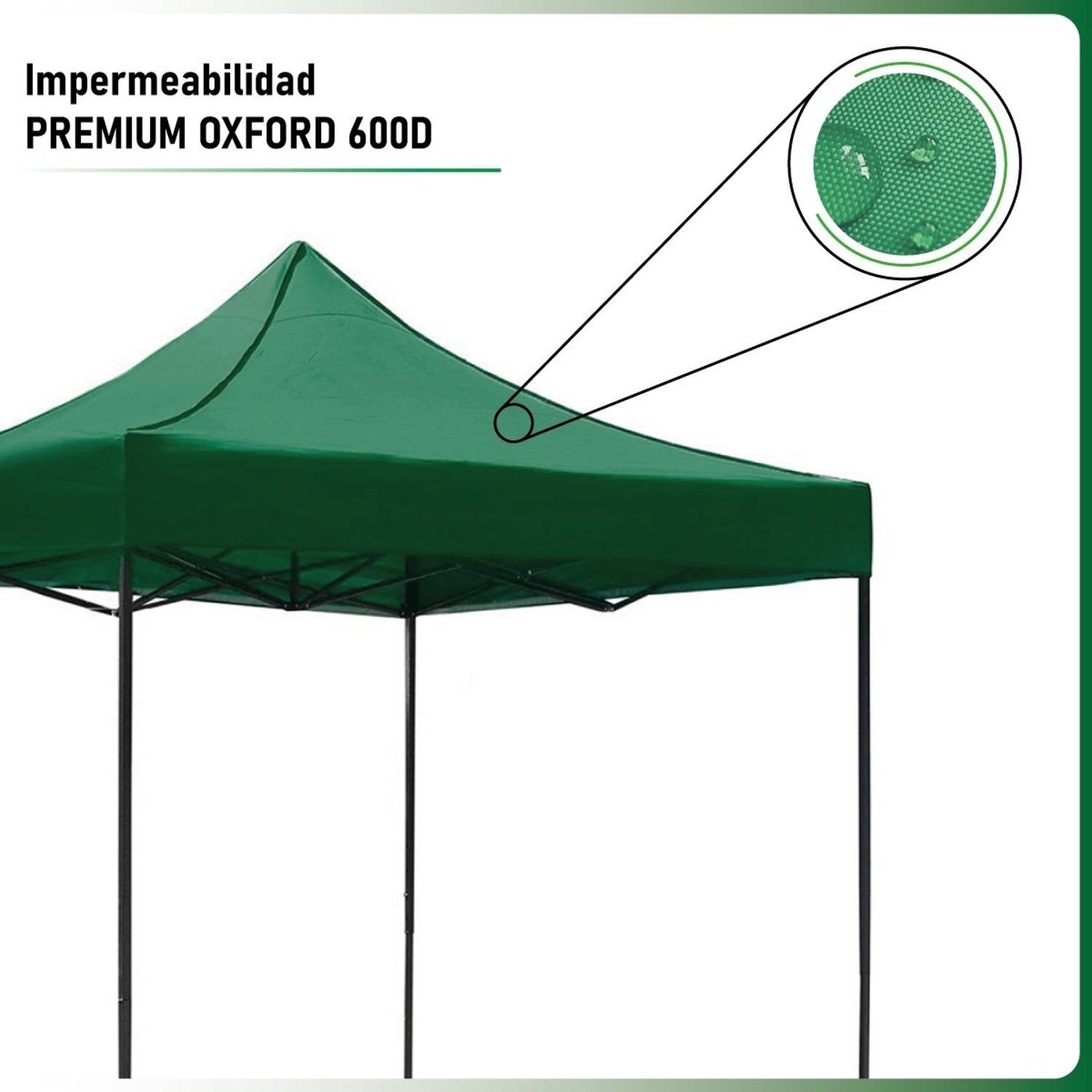 Carpa Toldo 3x3 Reforzado Plegable Impermeable Jardin 3 X 3