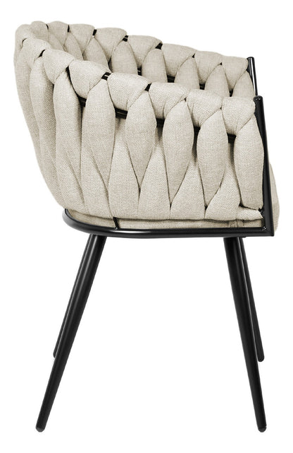 Set 2 Sillas Comedor Patron Tejido Elegante Moderno