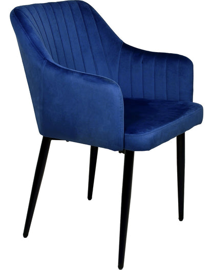 Set 2 Sillas Comedor Sillones Terciopelo Acolchadas Modernas