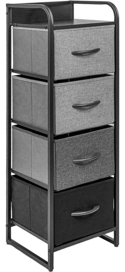 Mueble Buro Torre Mueble Moderno Organizador 4 Cajones Tela