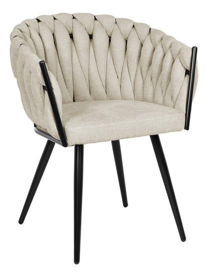 Set 2 Sillas Comedor Patron Tejido Elegante Moderno