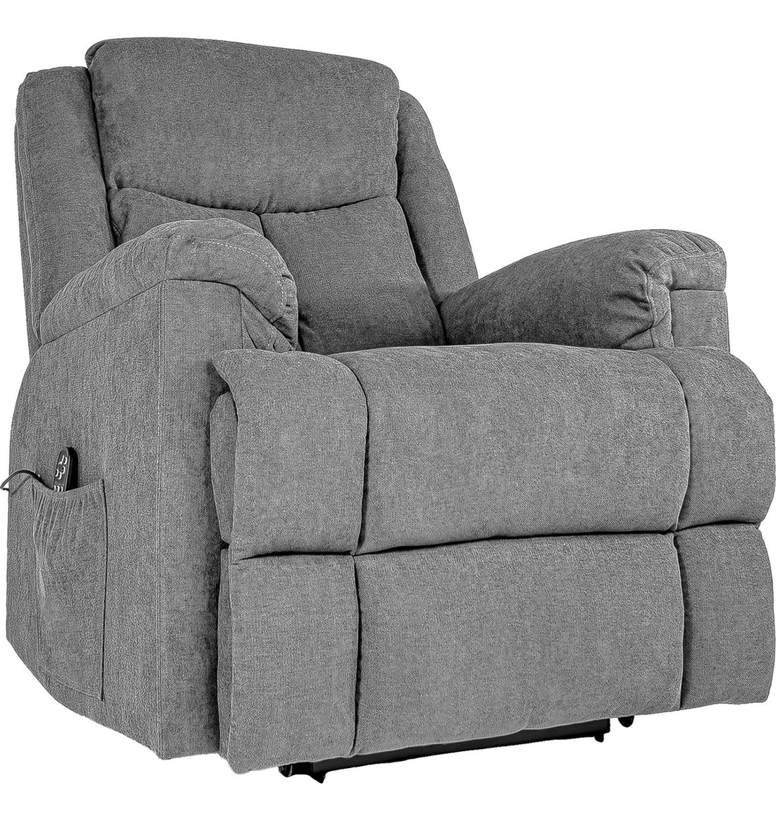Sillon Sofa Electrico Masajeador Elevacion Temperatura Calor Color Gris