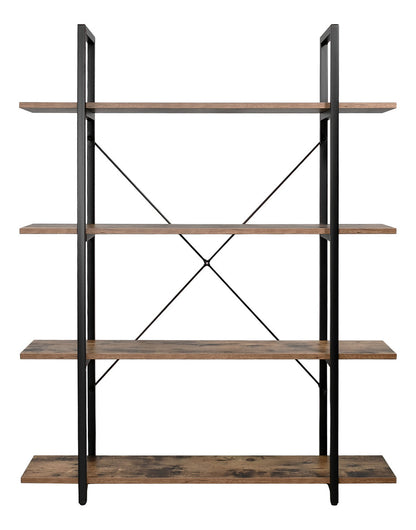 Librero Madera Estante Minimalista 4 Repisas Tipo Boho Color Counrty