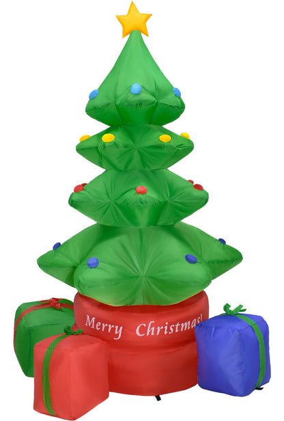 Inflable Navidad Arbol Giratorio 360° 2.2m Decoracion Led