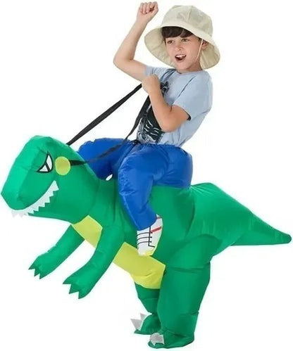 Disfraz Dinosaurio Traje Inflable Montable Jurasico Chico.