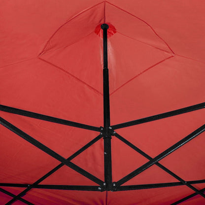 Carpa Toldo 3x3 Reforzado Plegable Impermeable Jardin 3 X 3 Roja