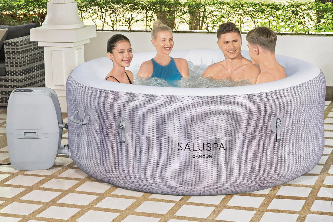 Spa Inflable Para 4 Personas Bestway Tina De Hidromasaje