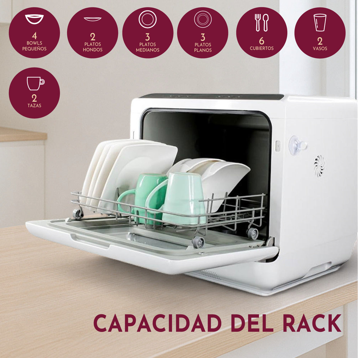 Lavaplatos Automatico Lavavajillas 110v
