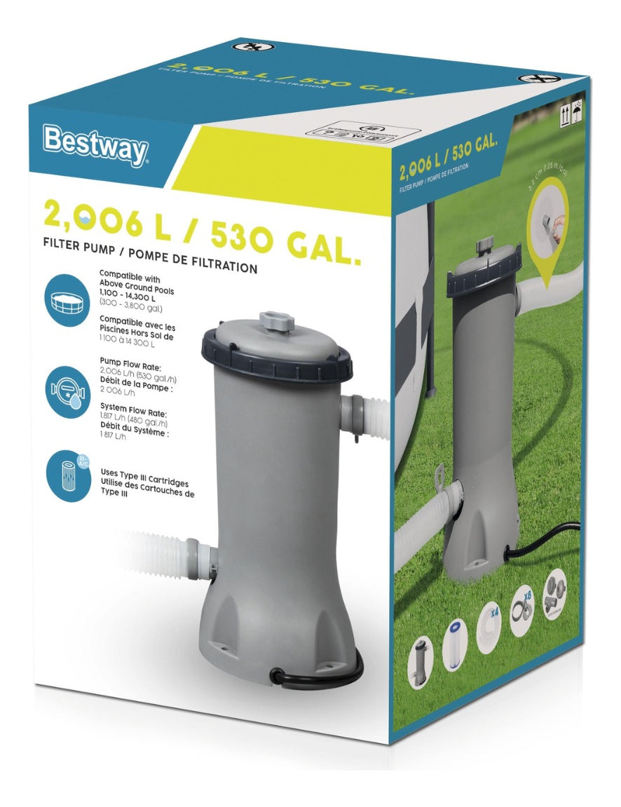 Bomba Filtrante Depuradora Alberca Limpieza 2006l Bestway