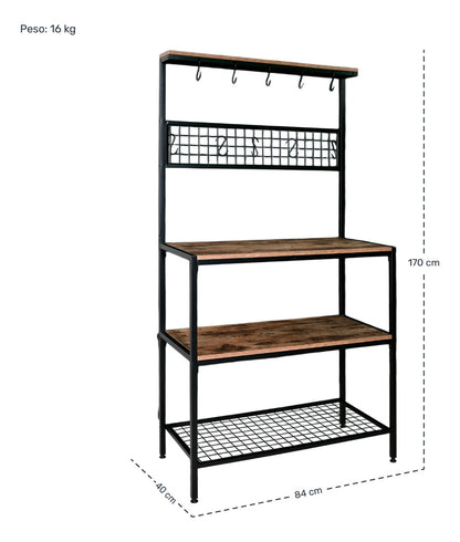 Armario Almacenamiento Estante Soporte Microondas Cocina