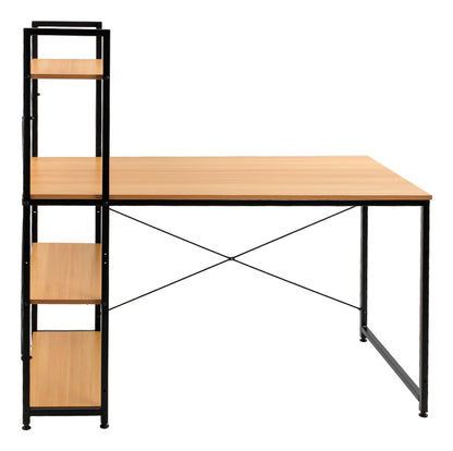 Set Home Hoffice Escritorio Madera Clara + Silla Ajustable