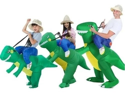 Disfraz Dinosaurio Traje Inflable Montable Jurasico Adulto