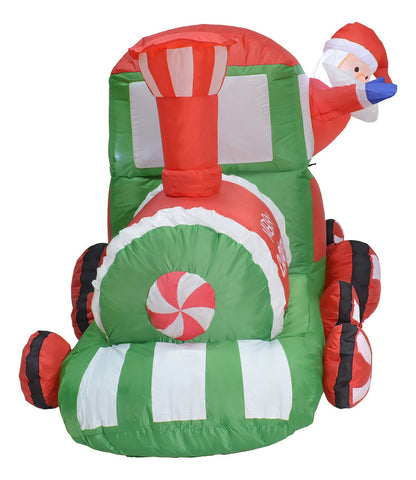 Inflable Navidad Tren Navideño 2.2m Decoracion Luz Led