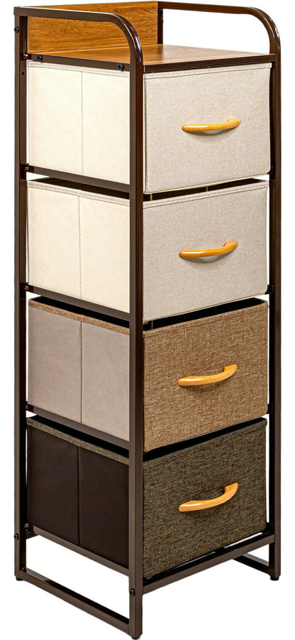 Mueble Buro Torre Mueble Moderno Organizador 4 Cajones Tela