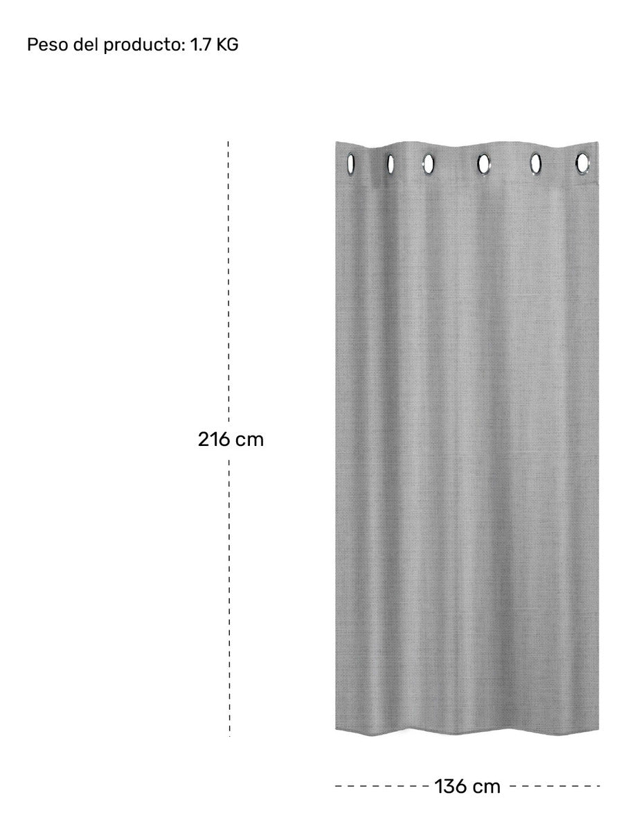 Cortina Blackout Alta Densidad 274 X 213 Cm 2 Piezas