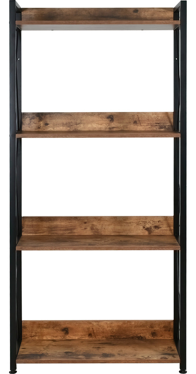 Librero 4 Repisas Estante Minimalista Industrial Multiusos