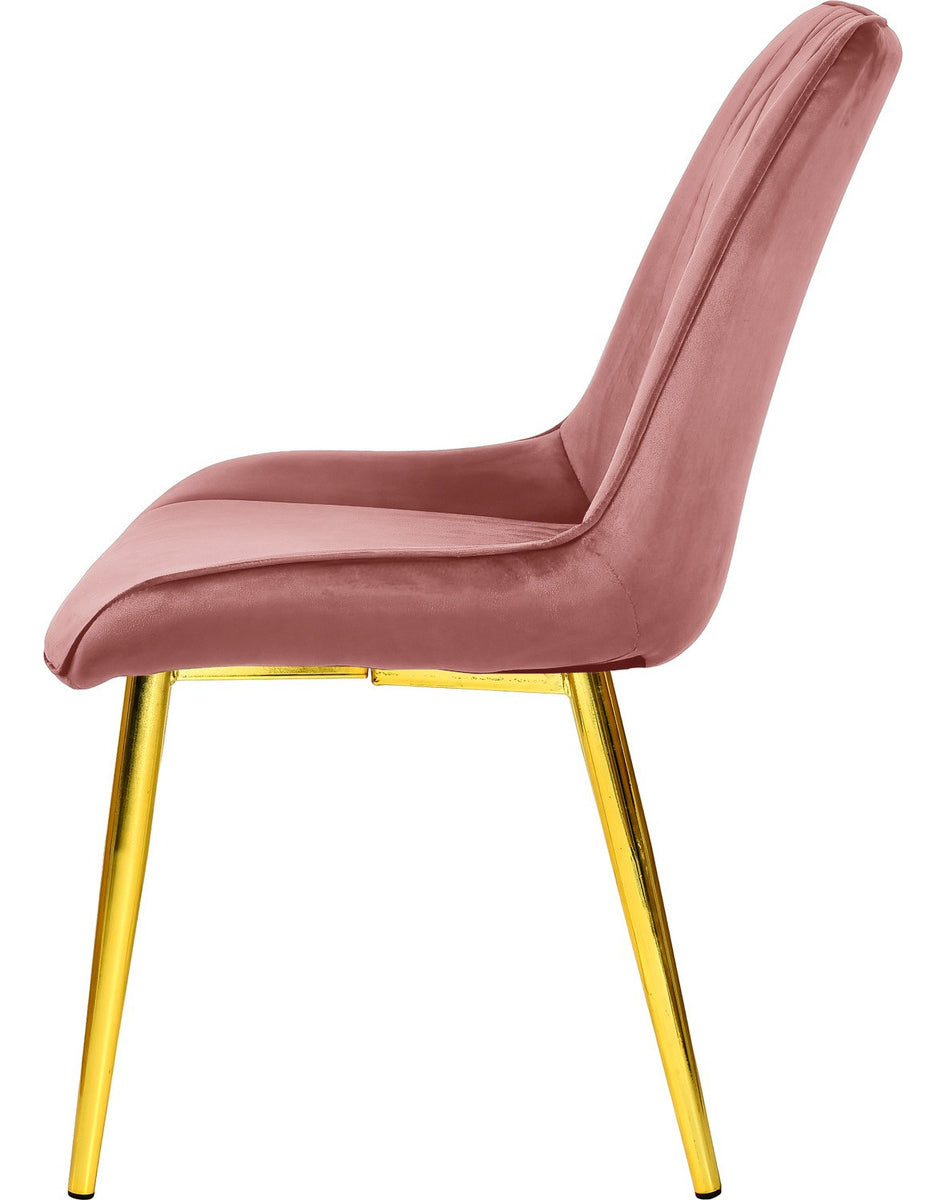 Silla Comedor Tapizadas Terciopelo Elegantes Rosa