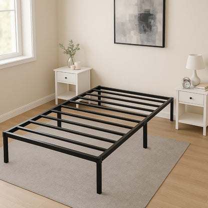 Base Cama Individual Box Plegable Metal Acero Soporta 150kg