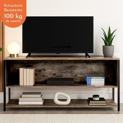 Mueble Tv 60 Mesa 3 Niveles 1.20m Moderno Organizador Cafe