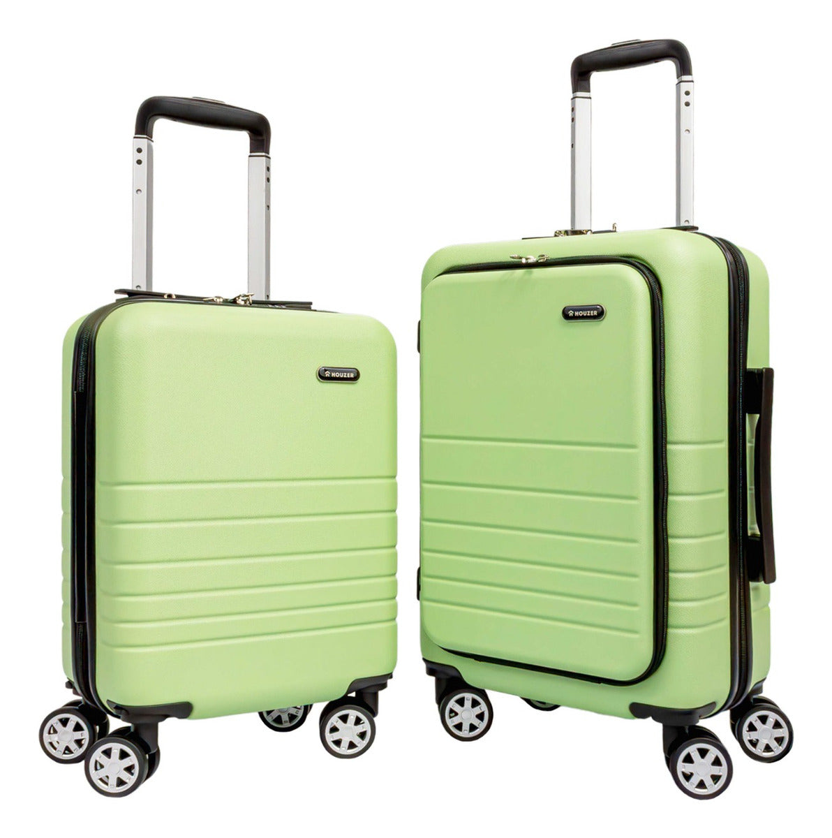 Set 2 Maletas Viaje Verde Cabina Avion 21 Y 18 4 Ruedas 360°