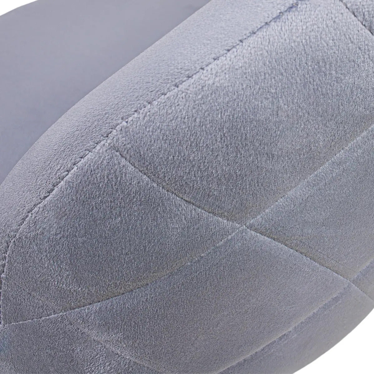 Set 2 Sillas Comedor Terciopelo Modernas Acolchadas Estructura De La Silla Natural Asiento Gris
