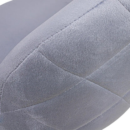 Set 2 Sillas Comedor Terciopelo Modernas Acolchadas Estructura De La Silla Natural Asiento Gris