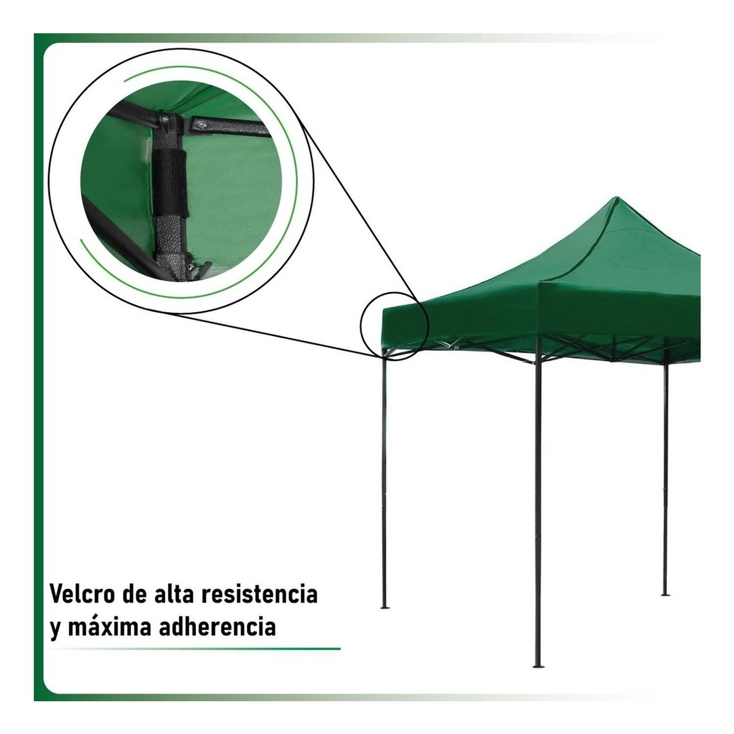 Carpa Toldo 3x3 Reforzado Plegable Impermeable Jardin 3 X 3