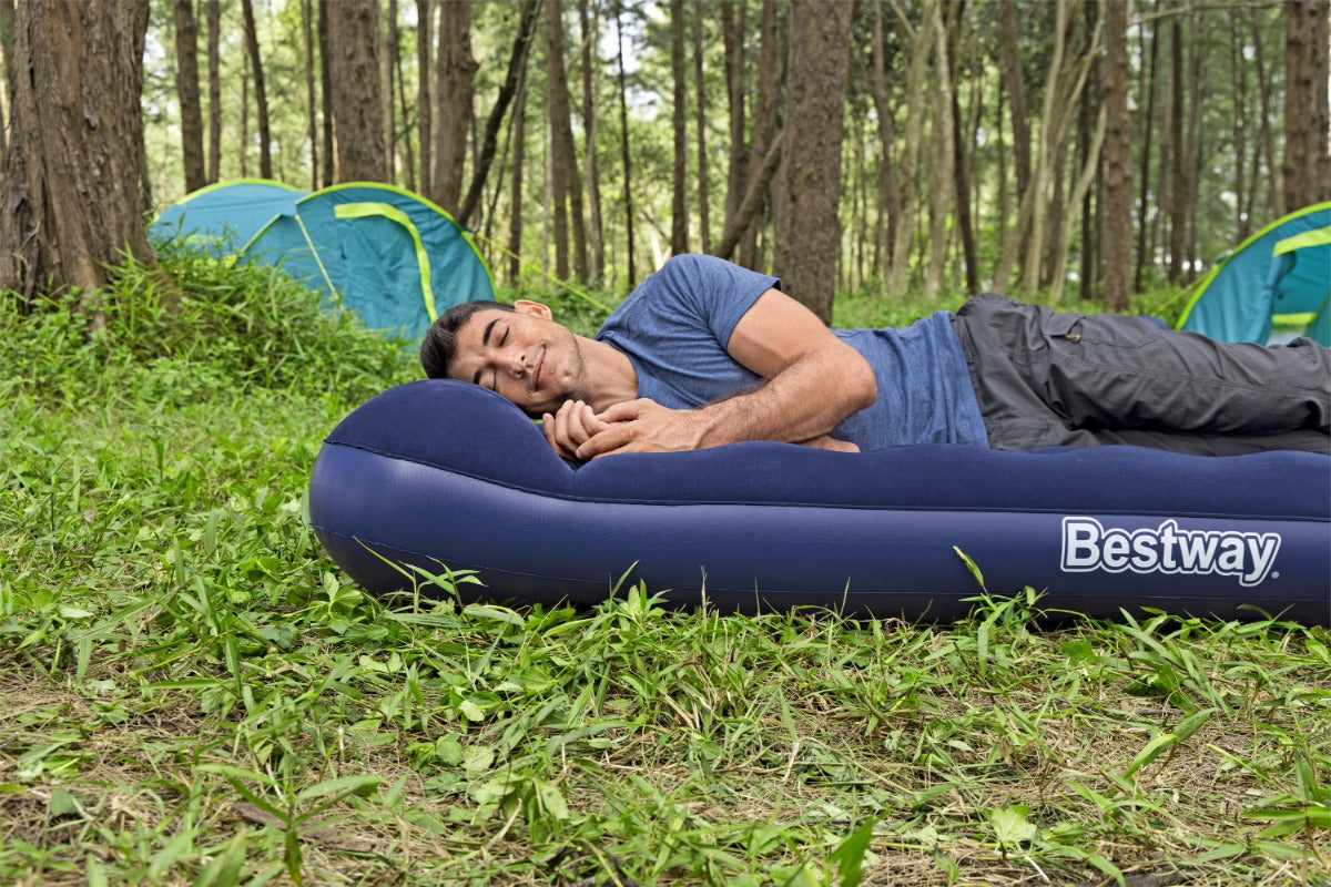 Bestway Colchón De Aire Single Mattress Azul Color Azul