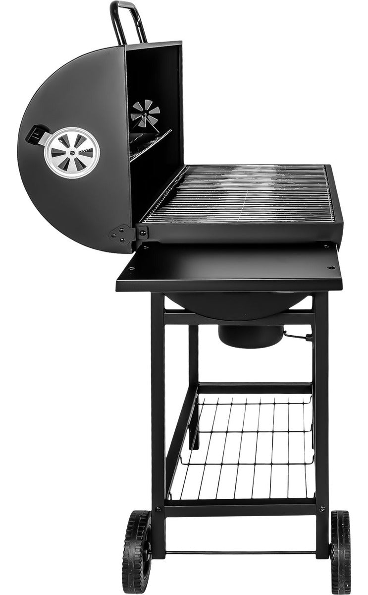Asador Carne Parrilla Carbon Bbq Movil Termometro Cenicero