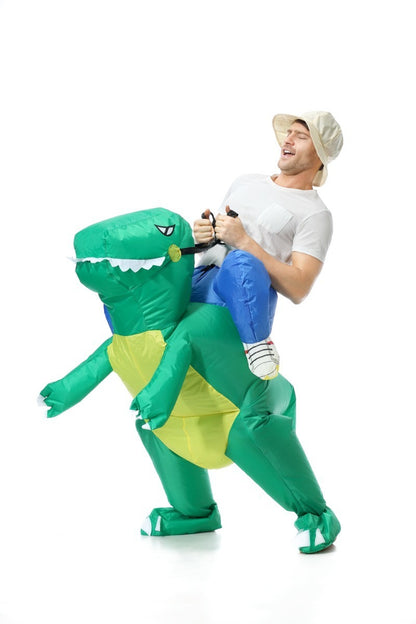 Disfraz Dinosaurio Traje Inflable Montable Jurasico Chico.