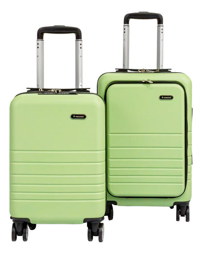 Set 2 Maletas Viaje Verde Cabina Avion 21 Y 18 4 Ruedas 360°