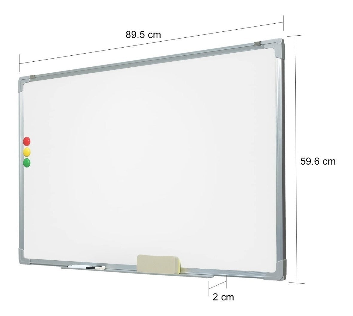 Pizarron Blanco 90x60 De Alta Calidad Plumones