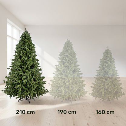Arbol Navidad 2.10m Doble Rama Abeto Pino Navideño Premium