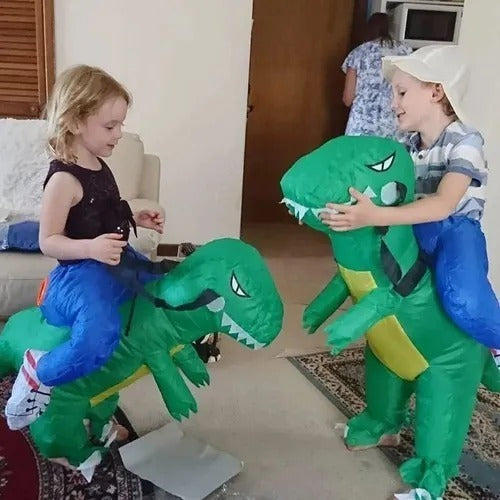 Disfraz Dinosaurio Traje Inflable Montable Jurasico Chico.