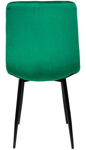 Silla Eames Tapizada Recta Minimalista Vintage Comedor Sala