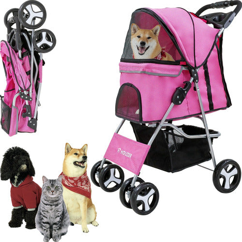 Carreola Plegable Resistente Mascotas Perros Gatos