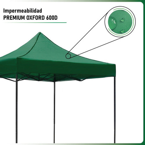 Carpa Toldo 3x3 Reforzado Plegable Impermeable Jardin 3 X 3