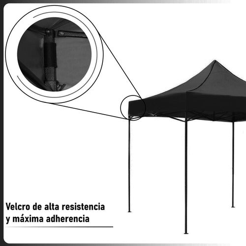 Carpa Toldo 3x3 Reforzado Plegable Impermeable Jardin 3 X 3